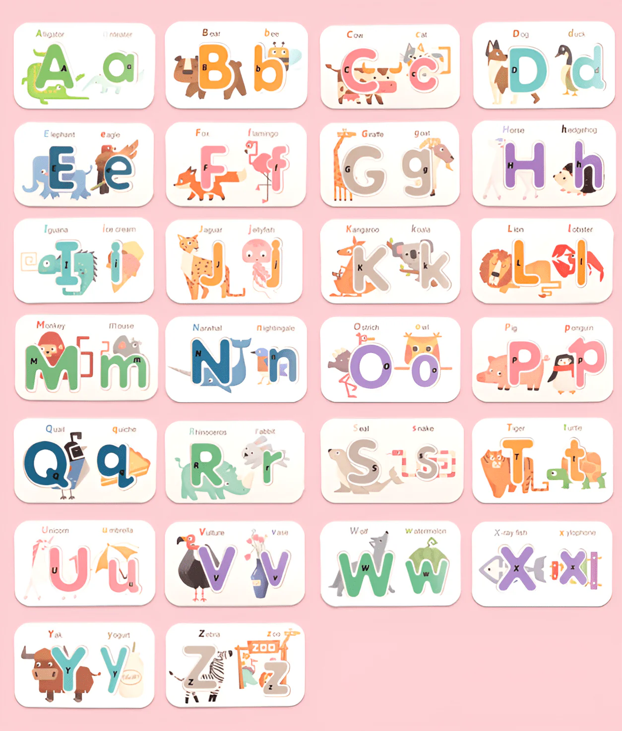 Alphabets & Numbers Wooden Flash Cards - Image 3