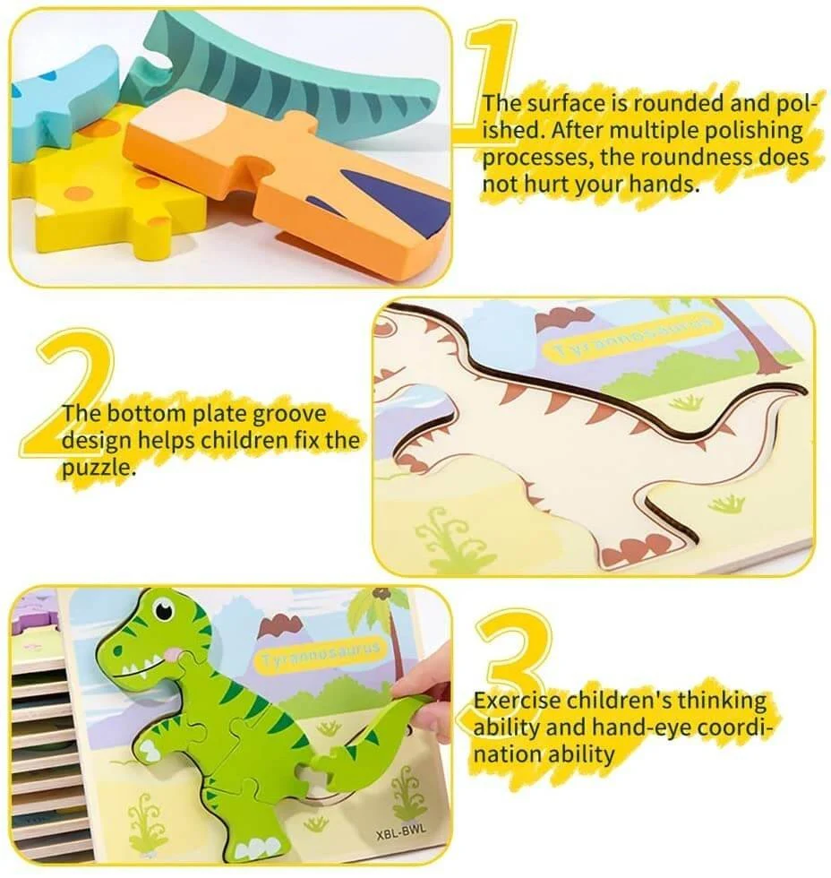 3D Dinosaur Puzzles 6 PACK - Image 4