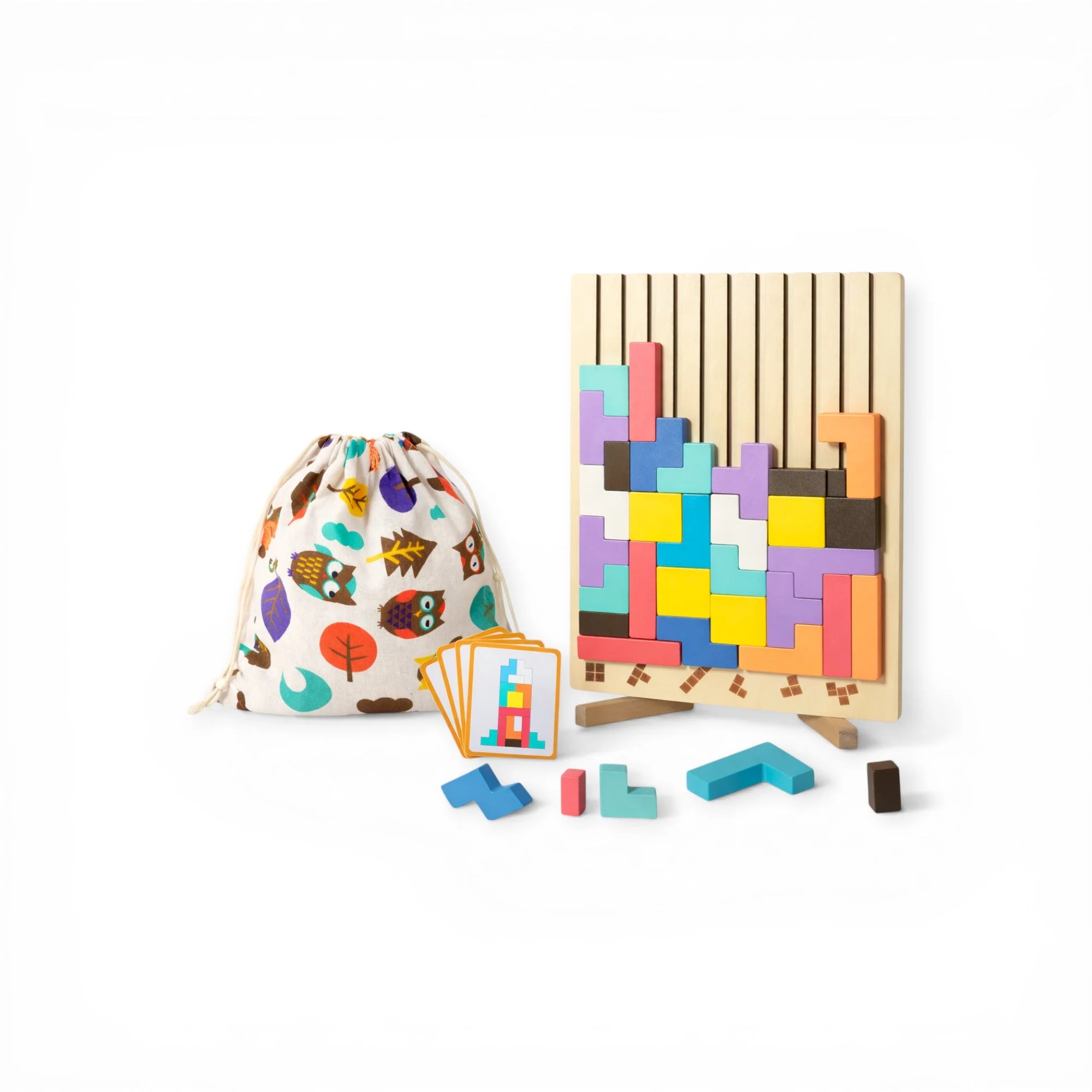 Montessori 3D Tangram Puzzle Blocks - Image 5