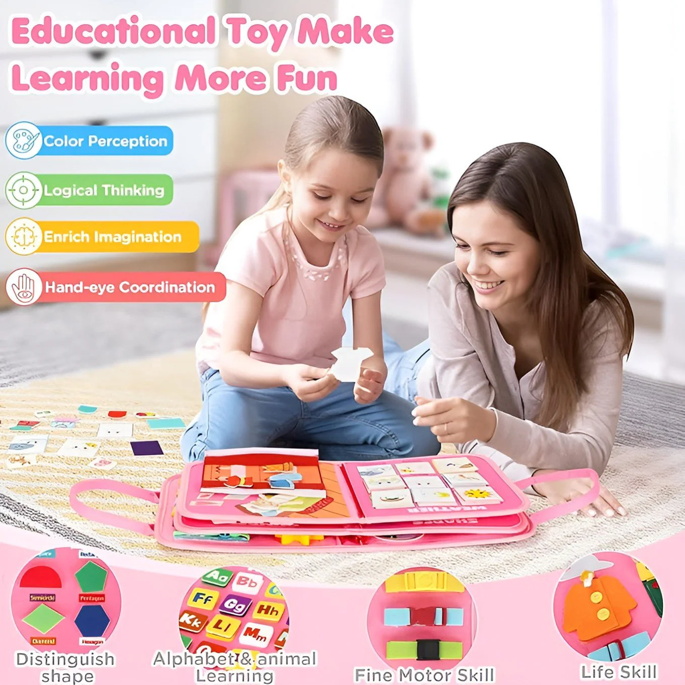 Montessori Busy Board - Upgraded Edition - Image 4