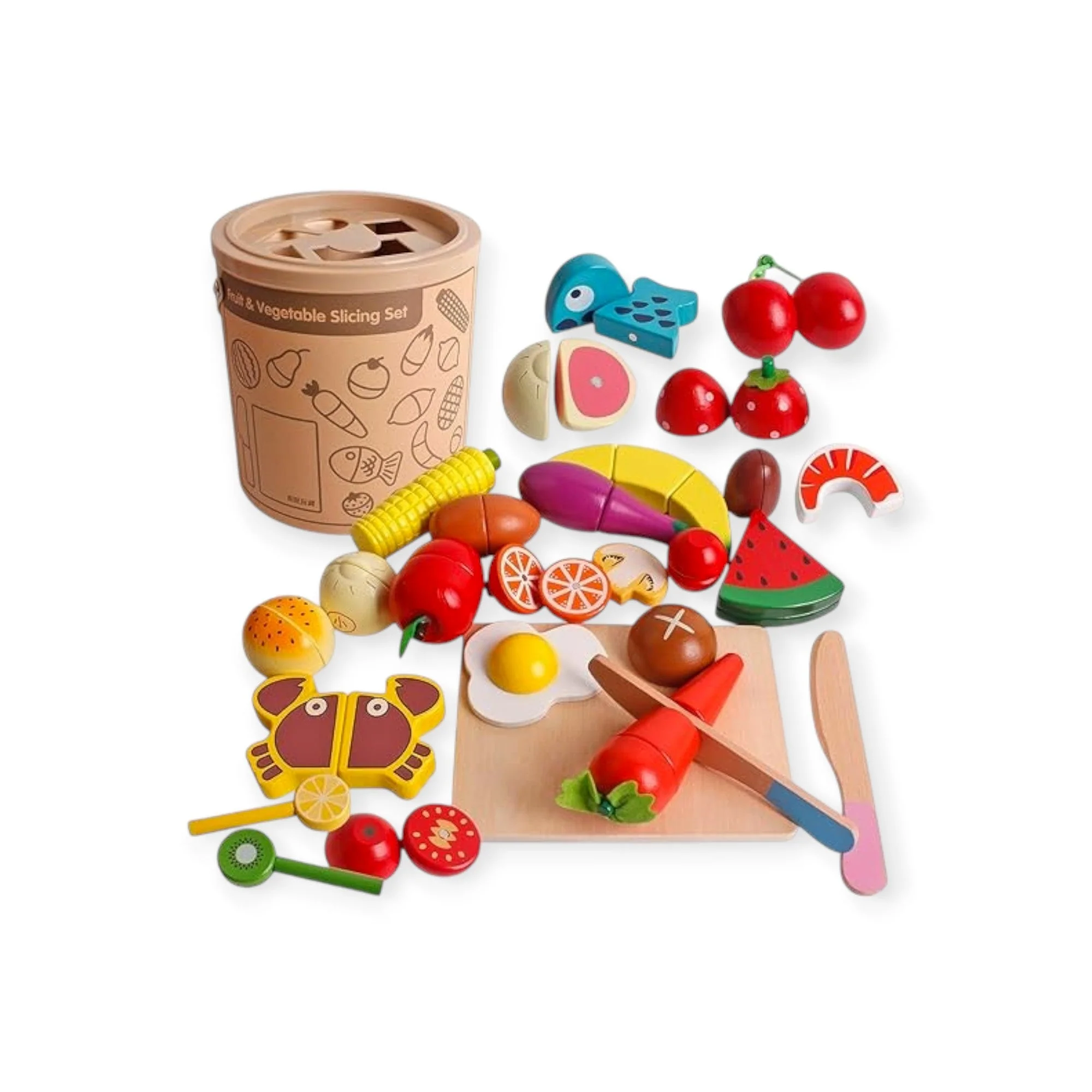 Montessori Culinary Wooden Blocks