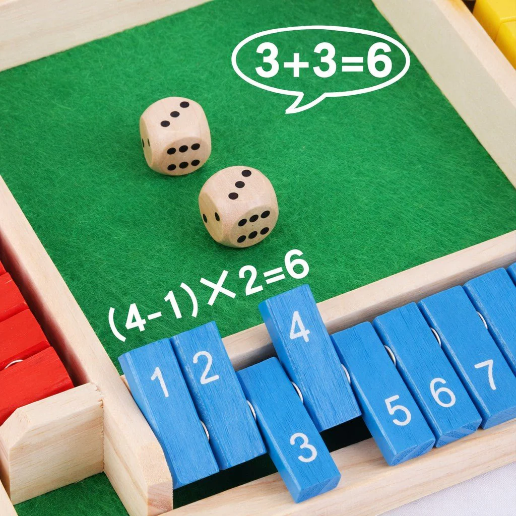 Montessori Shut The Box Dice Game - Image 3