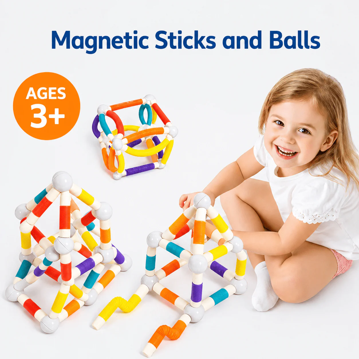 Montessori Magnetic Wand Building Set - Image 4