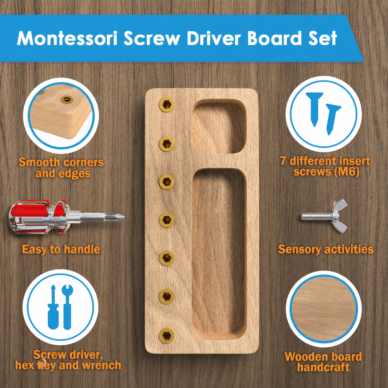 Montessori Tool Skills Board - Image 3