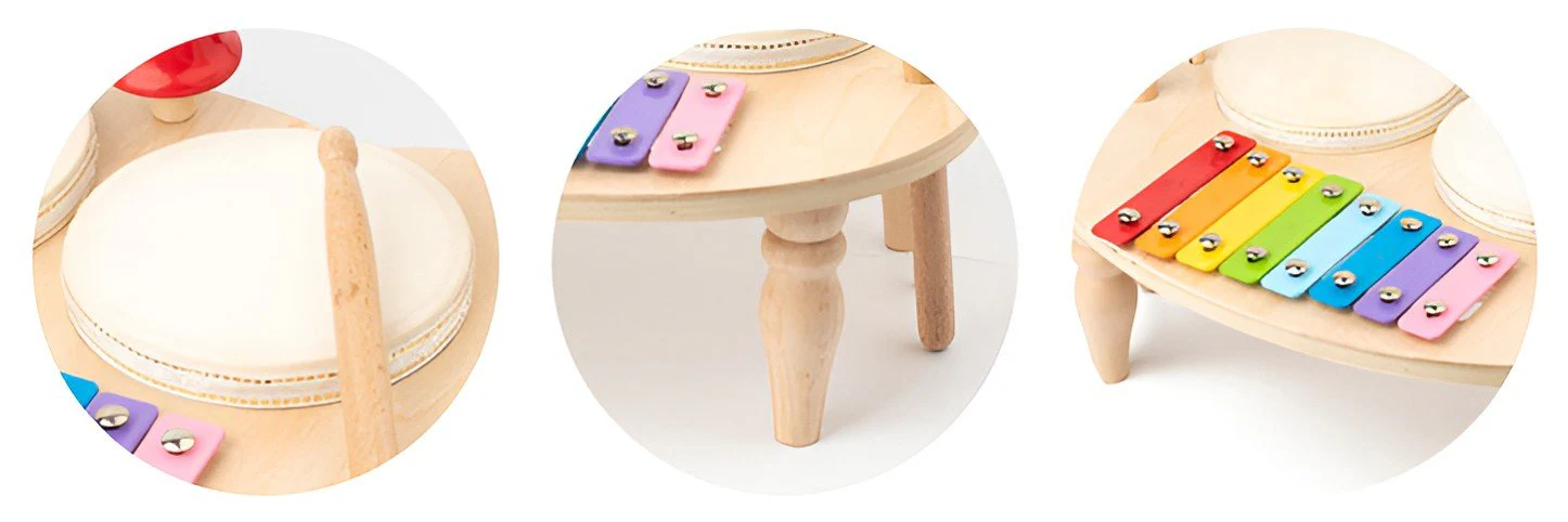 Montessori Wooden Drums Set - Image 5