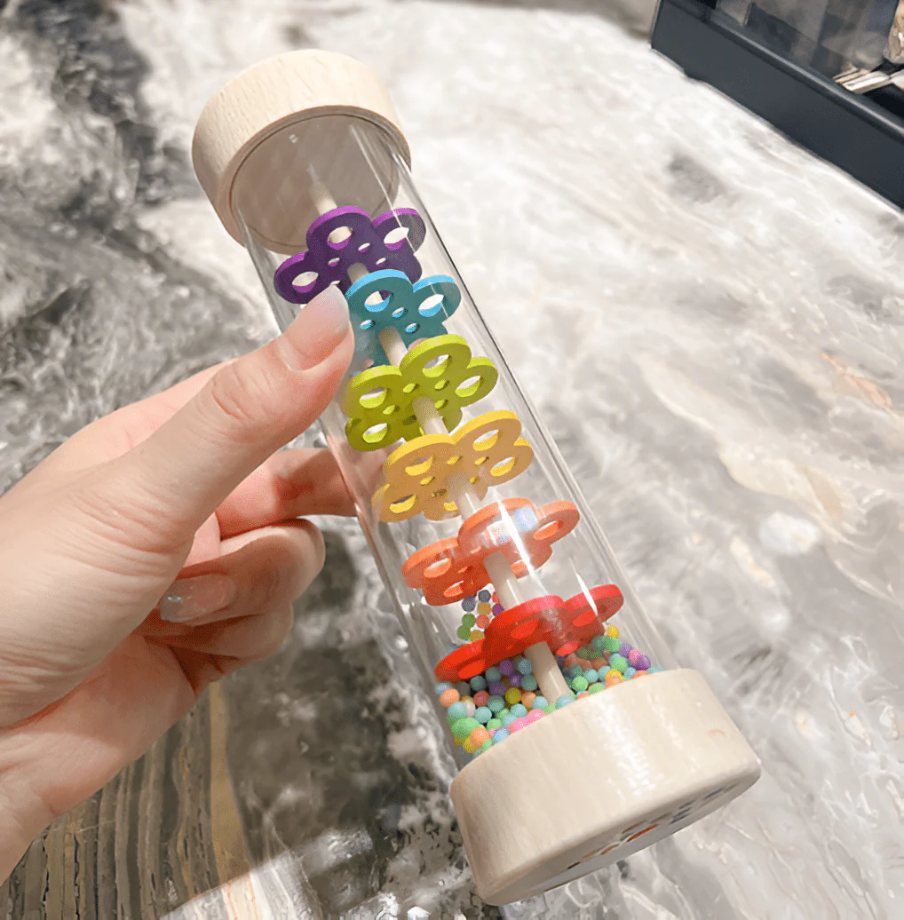 Montessori Wooden Toddler Rattle - Image 4