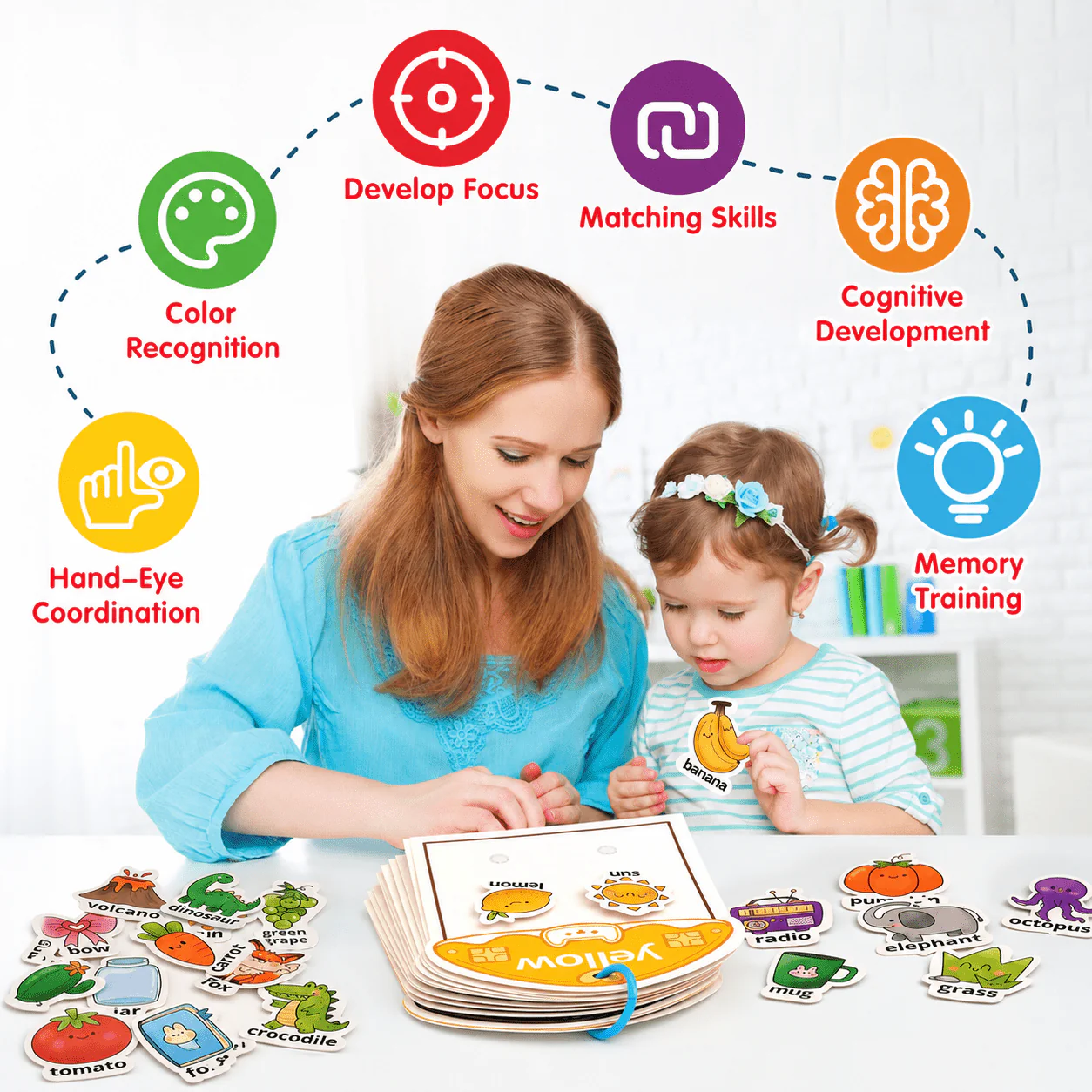 Toddler Color & Vocabulary Busy Book - Image 2